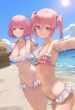 [blackmelon] 寝取ったヒロインたちとエッチ（モモ&ナナ） [AI Generated]