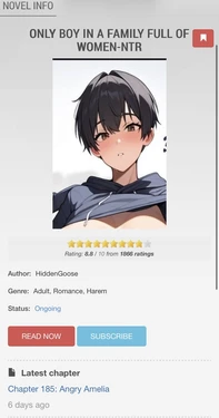 ONLY BOY IN A FAMILY FULL OF WOMEN-NTR (chapters 1-5) novel, author(HiddenGoose)