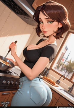 [NAUGHTYPUFF] Aunt Cass(Big Hero 6) Kitchen+Assistance 123pics [AI Generated]