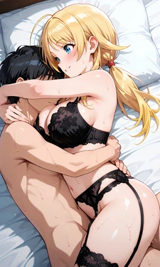 八宮めぐるちゃんのランジェリーでふたりエッチ [AI Generated]