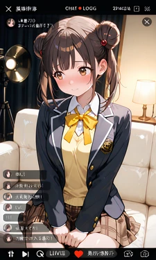 園田智代子ちゃんの強制オナニーライブ配信 [AI Generated]
