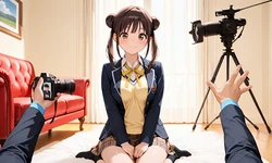 園田智代子ちゃんプロデューサーからおもちゃで悪戯され撮影される [AI Generated]