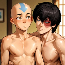 Aang and Zuko [AI Generated]