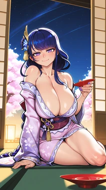 [wienergens] Raiden Shogun Kimono [AI Generated]