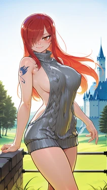 [wienergens] Erza Scarlet Fantasy Sweater [AI Generated]