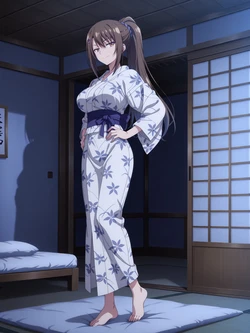 [Kurohime] 茶柱佐枝（浴衣）[AI Generated]