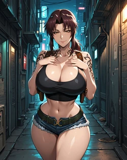[Konoha Waifus] Revy [AI Generated]