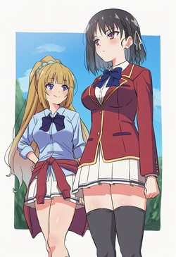 [ミーケイル/Mikeiru] Welcome to the Classroom of the Elite: Horikita Suzune & Karuizawa Kei - Double Rape Assault Chapter β1 [AI Generated]