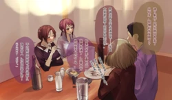 [すいせいむし] 居酒屋で酔った女性陣にセクハラされる (アイドルマスター シンデレラガールズ)