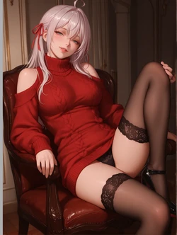 Alya and her sexy sweater [AI Generated]