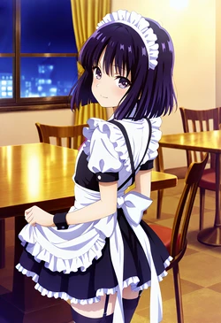 土萠ほたるちゃん高級メイド喫茶でエッチする [AI Generated]