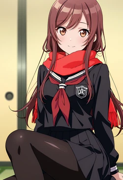 大崎甘奈ちゃんセーラー服でふたりエッチ [AI Generated]