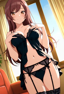大崎甘奈ちゃんベビードールでふたりエッチ [AI Generated]