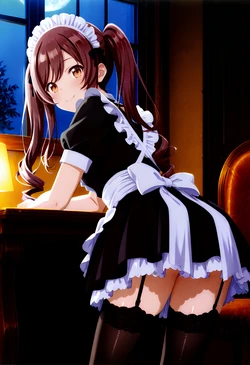 大崎甘奈ちゃん高級メイド喫茶でエッチする_非マスピVer [AI Generated]