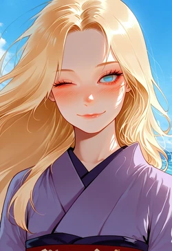 EvilKitten |Naruto Empty blue eyes, mischief grin [AI Generated]
