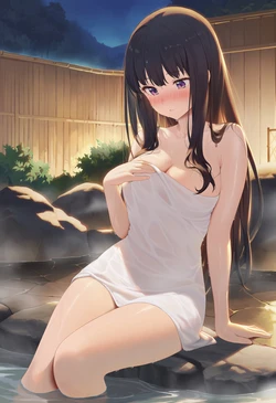 [Noi] 温泉で襲われるたきな [AI Generated]