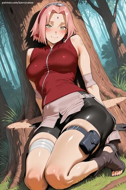 [savvyraexo] Sakura Haruno - Naruto Shippuden [AI Generated]