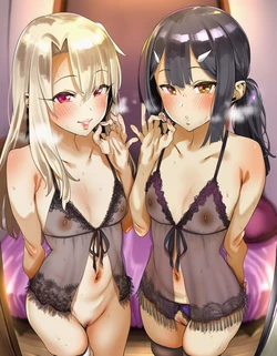 [O3_aiArt] ソープ嬢になったイリヤ＆美優とはめはめ [AI Generated]