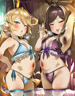 [O3_aiArt] ソープ嬢になったシャルロッテ＆アルルメイヤとはめはめ [AI Generated]