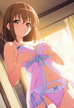 天音愛ちゃんピンクランジェリーでふたりエッチ2 [AI Generated]