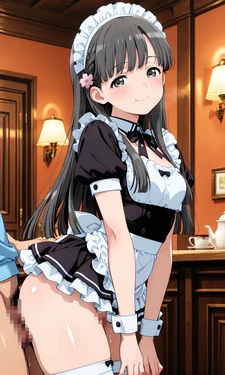 小早川紗枝ちゃんメイドでふたりエッチ [AI Generated]