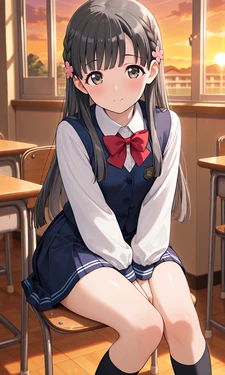 小早川紗枝ちゃん学校で一人えっち [AI Generated]