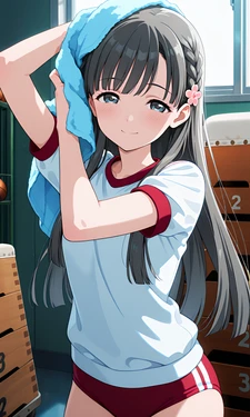 小早川紗枝はんのブルマでふたりエッチ [AI Generated]