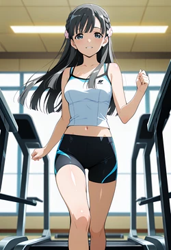 小早川紗枝はんジムでエッチする [AI Generated]