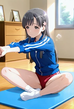 小早川紗枝はんエクササイズでふたりエッチ [AI Generated]