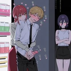 [PineApplePizza] Makima and Reze [AI Generated]