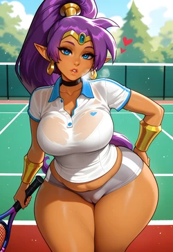DreamcoreArt - Set 1561 -  Shantae BBC (Patreon) (AI Generated)