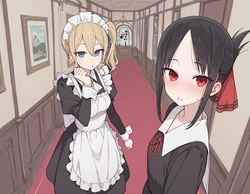 [Pineapple pizza] Kaguya and Hayasaka [AI Generated]