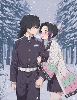 [PineApplePizza] Shinobu and Kanao [AI Generated]