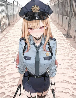 [Pineapple pizza] Police Marin #2 [AI Generated]