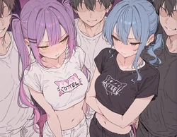 [Pineapple pizza] Towa and Suisei [AI Generated]