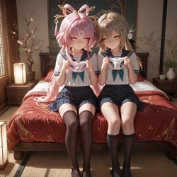 【PIXIV】MimiContrastArt (15896205) HONKAI AND GENSHIN [AI Generated]