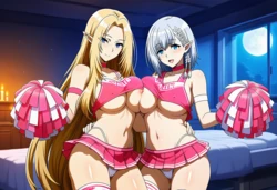 [TsarAi] Fall of Shadow Garden Cheerleaders [Mini Post] (The Eminence in Shadow) [AI Generated]