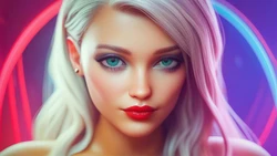 Neon Whispers Image Set - karma [AI Generated]