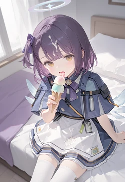 [misoya]无糖冰淇淋？你缺的那点糖用我的葡萄糖来补！【明日方舟-伊蒂达】(AI Generated)