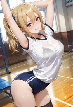 [AI Generated] 体育後の倉庫【前編】早坂愛 (かぐや様は告らせたい)