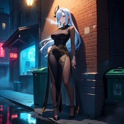 Shenhe Street(AI generated)