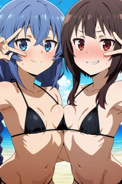 (Thebardspirit) Megumin and Rozy [AI Generated]