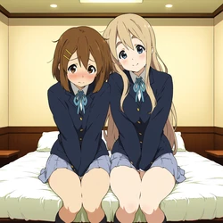[Haniodon] ~ 唯＆紬 / Yui＆Tsumugi ~ (K-on!) (Patreon) [AI Generated]