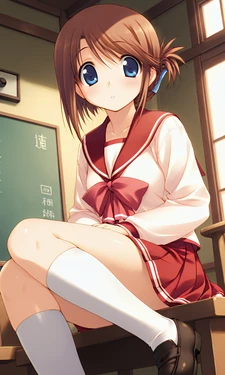小牧愛佳ちゃん教室でふたりエッチ [AI Generated]