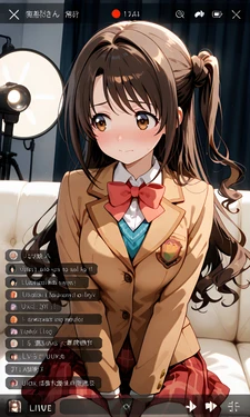 島村卯月ちゃんの強制オナニーライブ配信 [AI Generated]