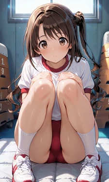 島村卯月ちゃんのブルマえっち [AI Generated]