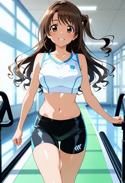 島村卯月ちゃんジムでエッチする [AI Generated]