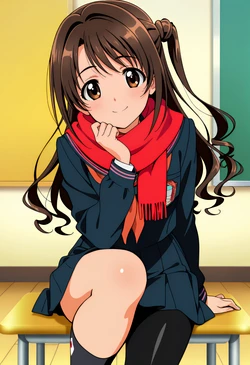 島村卯月ちゃんセーラー服でふたりエッチ [AI Generated]
