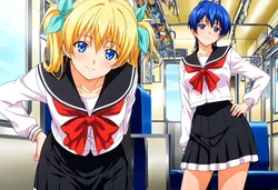 [のむラボ] Nanase Yuzu ＆ Tokito Miki (Manin Densha) [AI Generated]