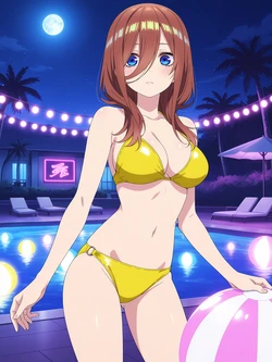 [Kurohime] 中野三玖（ナイトプール）[AI Generated]